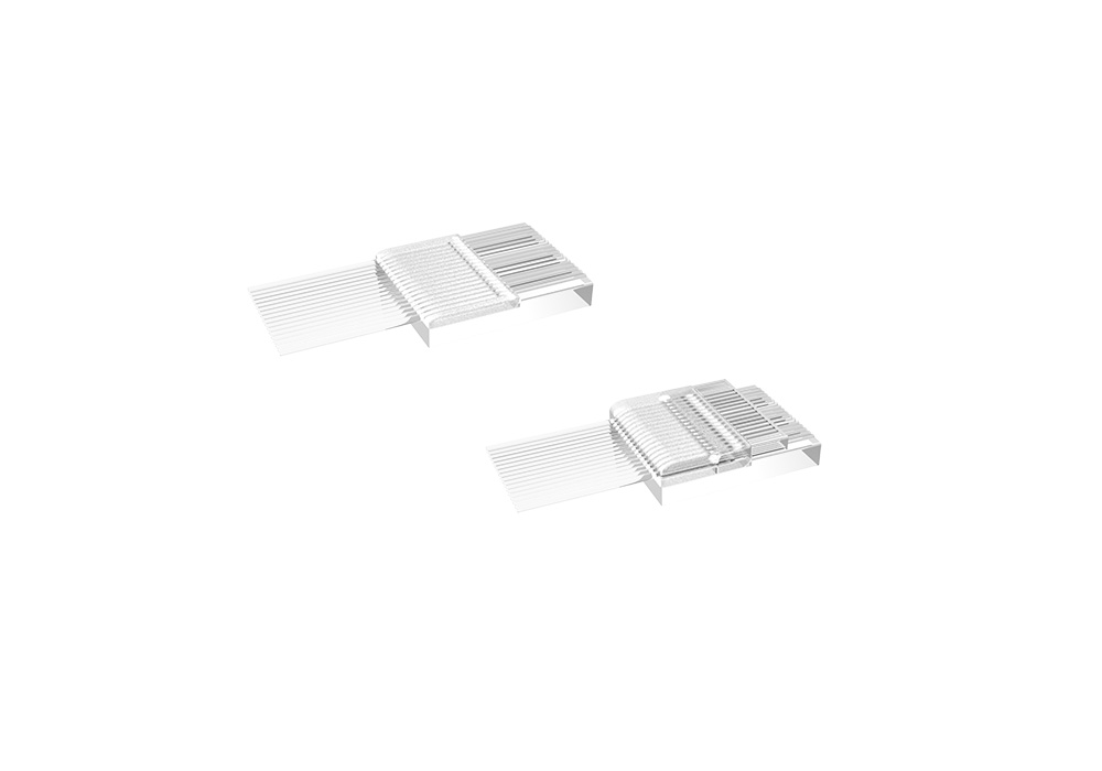 lidless lid retracted fiber array unit